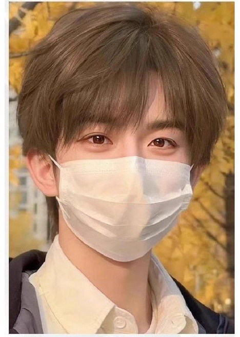 티류으스 남성 전두식 가발 미세컷 숏펌 뿌리볼륨 자연스러운 인모 헤어피스 Z0407, 1개, 콜드 브라운