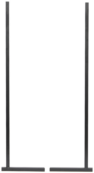 DK인테리어 인테리어 타공판 L자기둥, 블랙, 1세트