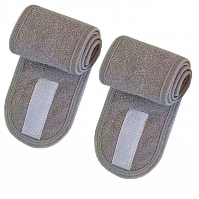 클레어라 남여공용 찍찍이 세안밴드, 그레이, 2개