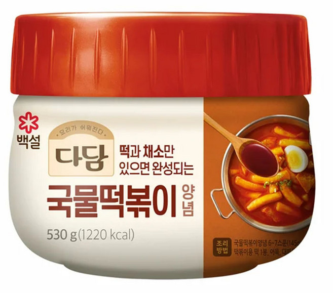 (냉장)[다담]국물떡볶이양념, 2개, 530g