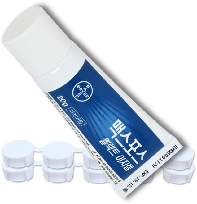 맥스포스 셀렉트이지겔 20g+먹이캡 10개 바퀴약, 1세트, 먹이통19개-끈1줄(2장), 20g