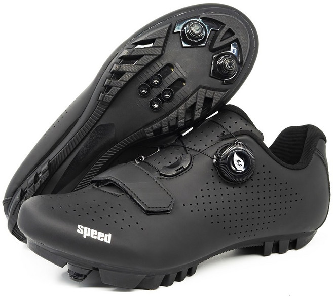 스토리원 자전거 클릿 슈즈 MTB 사이클 로드 신발 SH-896, 260, 블랙-MTB