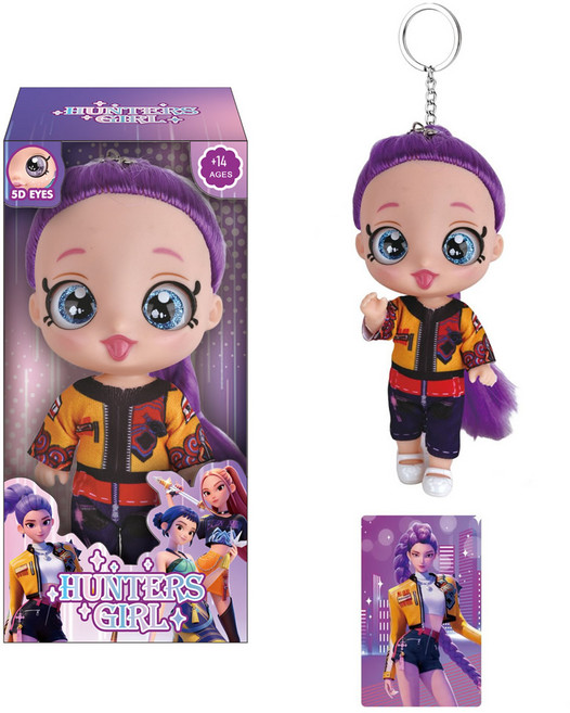 케데헌 피규어 키링 케더헌 굿즈 헌트릭스 인형 열쇠고리 여아선물, 데몬헌터스굿즈, 1개