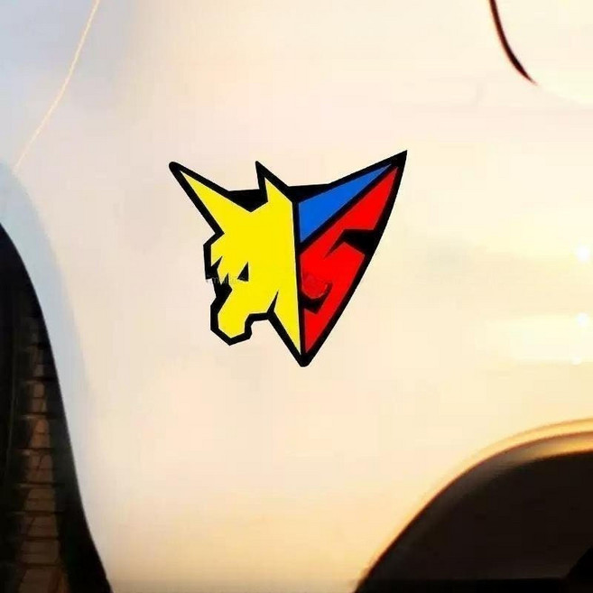 아스라다 포뮬러 데칼 스고 팀 로고 차량용 스티커 오토바이 Aslada 장식 그래픽, 대형 14X12.5cm