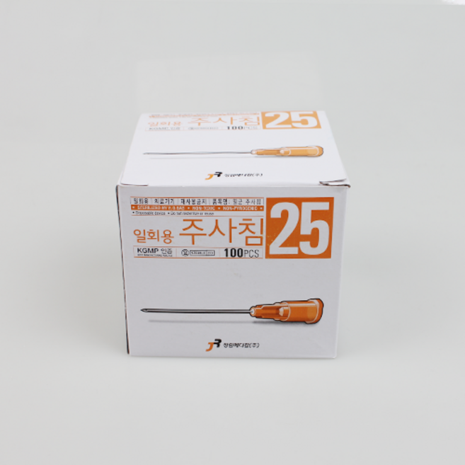정림 일회용주사침 25Gx16mm 100개입, 1개, 25g 16mm