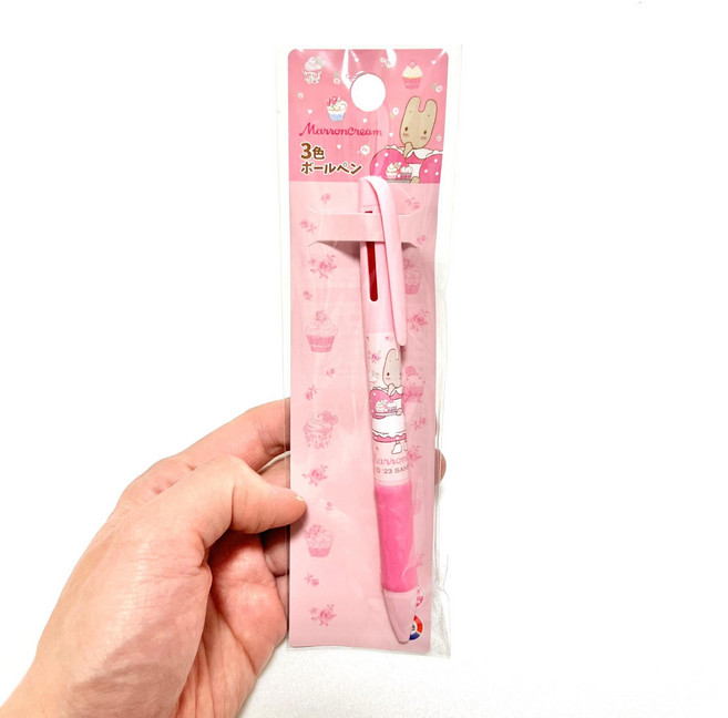 옐상 산리오 3색볼펜 캐릭터 9종 다이어리 학생용 사무용 파스텔 그립 볼펜, 1개, 마론