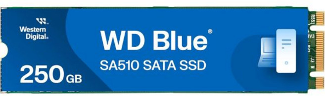 Western Digital 웨스턴 디지털 WD 블루 SA510 SATA 내부 솔리드 스테이트 드라이브 SSD III 6 Gb s M 2 2280 560 MBs, New Generation, 250GB