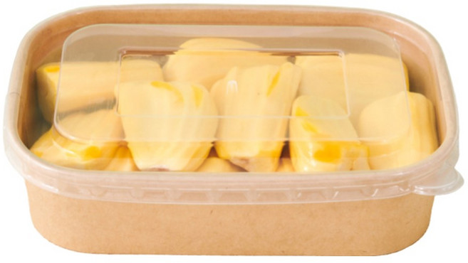 크라프트 샌드위치포장 도시락용기(뚜껑포함), 25개, 580ml