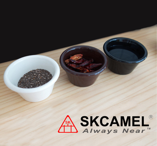 SKCAMEL 드레싱 소스볼 플라스틱 소스볼 작은 소스볼 주방용품, 검정색, 대, 1개