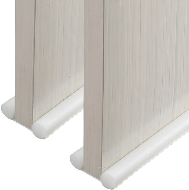 지구봄 간편설치 효과 확실한 방문 틈막이 문풍지 바람 불빛 차단, 2개, 화이트