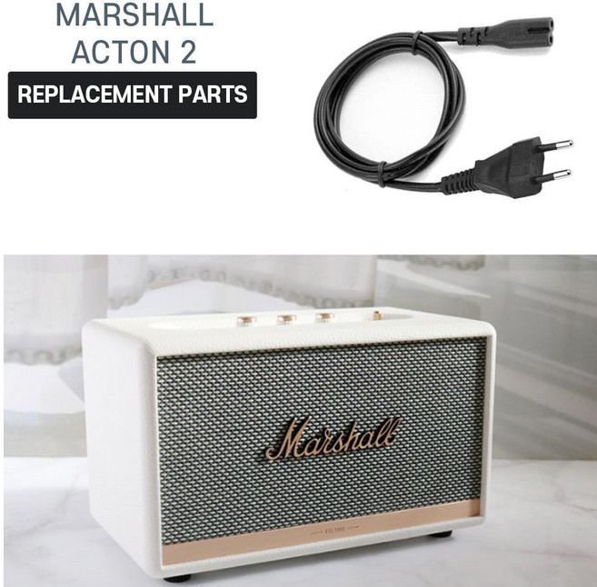 마샬 액톤 2 전용 호환 충전 케이블 3m 파워코드, 블랙