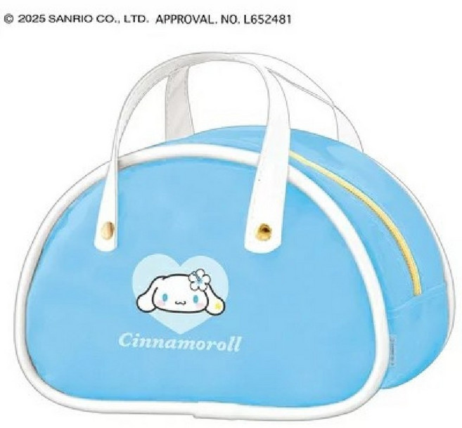 일본정품 산리오 보스턴 펜케이스 파우치 헤이세이, 1개, 시나모롤