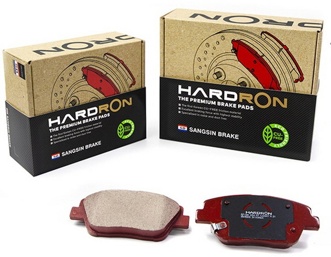 상신 하드론 차량용 브레이크 앞패드 좌우세트, HP1848, 현대 LF쏘나타, 기아 뉴K5 JF 16인치