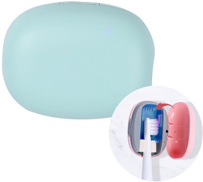 충전식 칫솔 건조기 휴대용 건조 케이스, 민트그린
