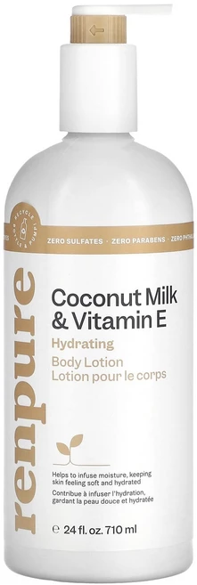렌퓨어 하이드레이팅 바디 로션 코코넛 밀크 & 비타민 E 710ml (24 fl oz) RNP-02658 - 쿠팡