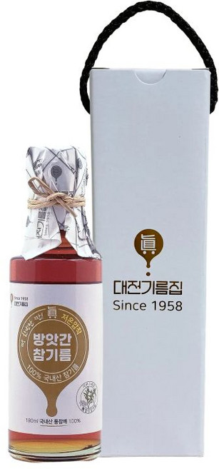 국산 참기름 선물세트, 1세트, 180ml