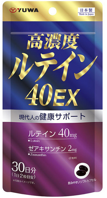 YUWA LIVE LIFE COLLECTION 有輪商店 高濃度葉黃素40EX軟膠囊, 1個, 60片