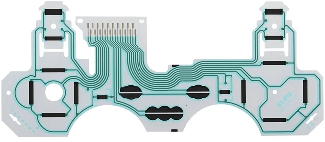 PlayStation 3 컨트롤러 용 PS3 듀얼 쇼크 SA1Q194A 리본 회로 기판 전도성 필름 키패드 플렉스 케이블, 01 1 Pc