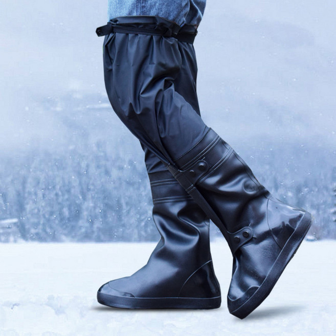 알로롱리빙 무릎 높이 방수 라이딩 낚시 신발 커버 레인 슈즈