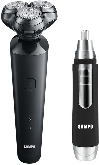 SAMPO聲寶 4D水洗三刀頭電動刮鬍刀/電鬍刀 送鼻毛刀 除毛 原廠保固 EA-Z2132WL, 黑色, 1605+2132