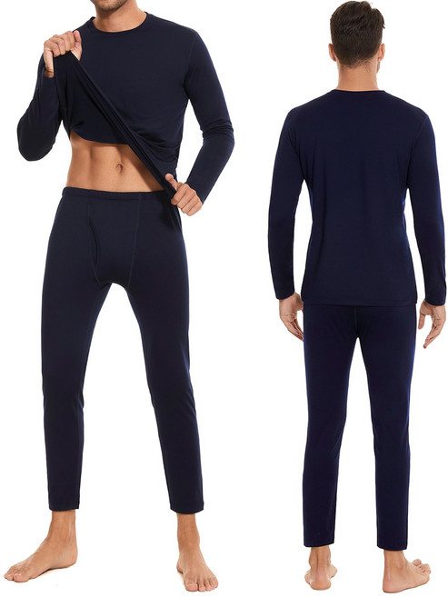 남성용 히트 웜웨어 동내의 내복 발열 내의 상하의 세트 (WU01)