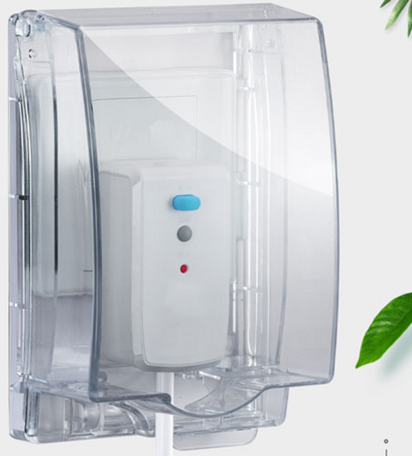 무타공마켓 무타공 콘센트커버 스위치 커버 가리개 난연소재, 화이트투명(난연), 1개