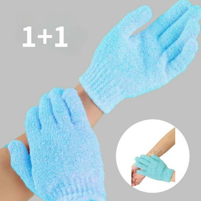 [엘린마켓] 아기 피부같이 부드러워지는 스크럽장갑, 민트, 1개, 2개입