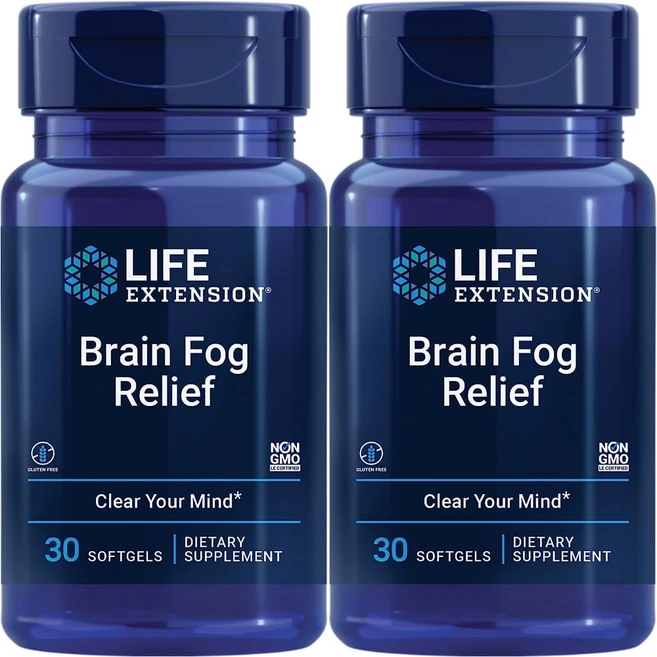 라이프익스텐션 브레인 포그 릴리프, 2개, 30정 - 쿠팡