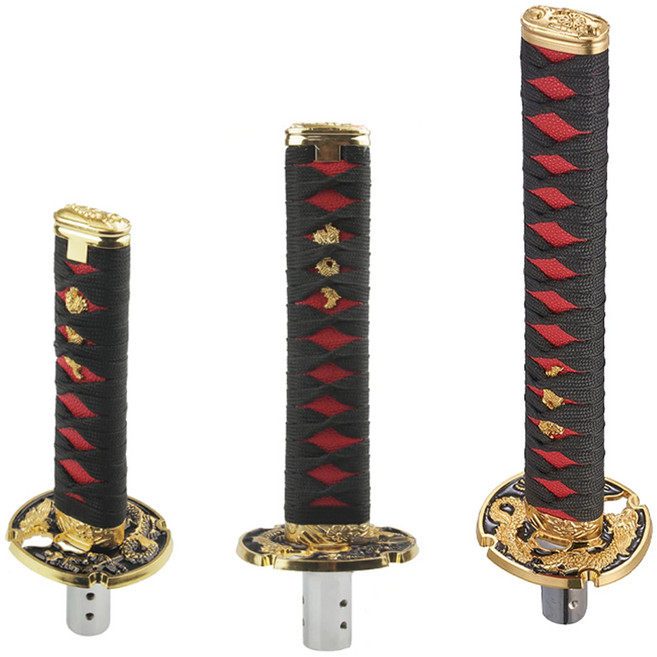 락모터스 자동차 사무라이기어봉 칼 스틱기어봉 칼자루 시프트 기어레버 오토스틱 교체, 21cm블랙