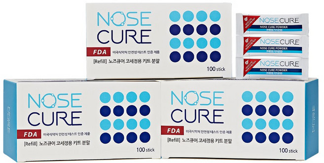노즈큐어 코세척분말 100포, 3개