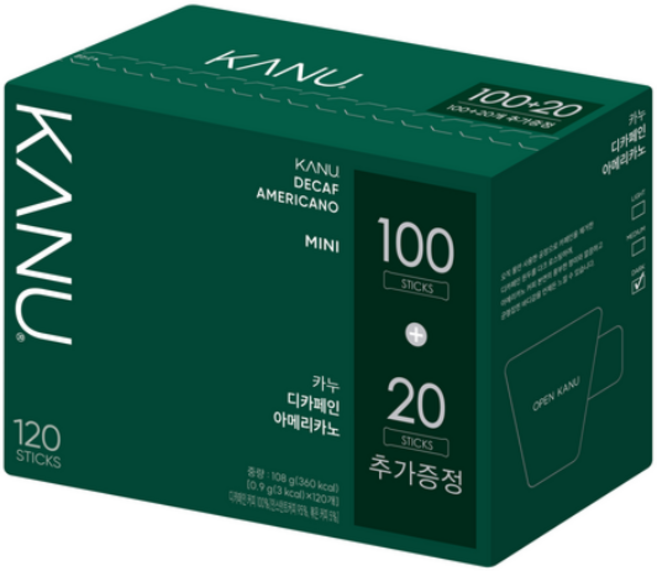 카누 미니 디카페인 아메리카노, 900mg, 120개입, 2개