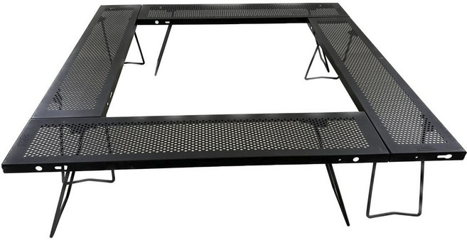 ONOE 멀티 파이어 바비큐 테이블 III MT-8317, 1개, 블랙