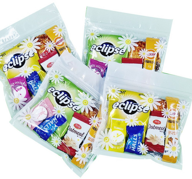 [3시이전 당일출고] 에너지 간식꾸러미 다섯 세트 개별포장 골프 라운딩 등산 동호회 결혼답례 시험 수능 응원 간식세트 소포장 단체간식 린블리샵 단체세트, 5세트, 01_2. 힘이불끈 6종 이클립스
