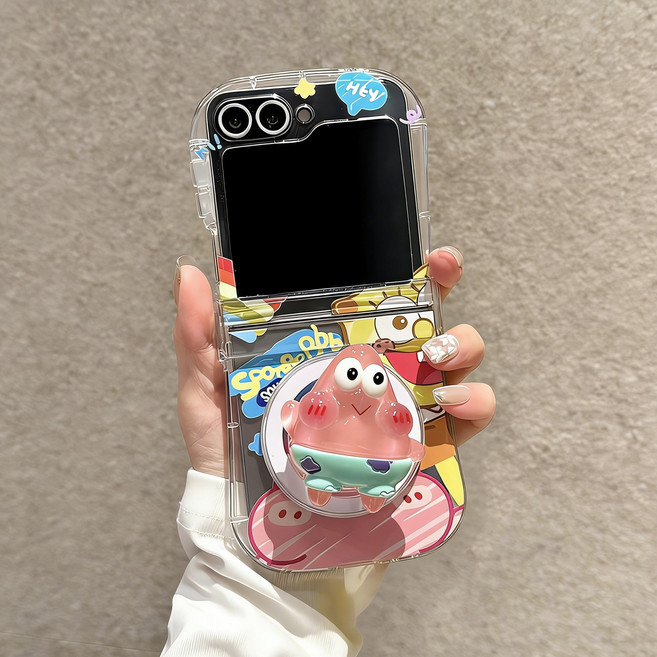 아펙시움 핸드폰케이스 z플립5 z플립6 z플립7 힌지보호 맥세이프 지지대 팔찌 케이스 캐릭터 해양생물