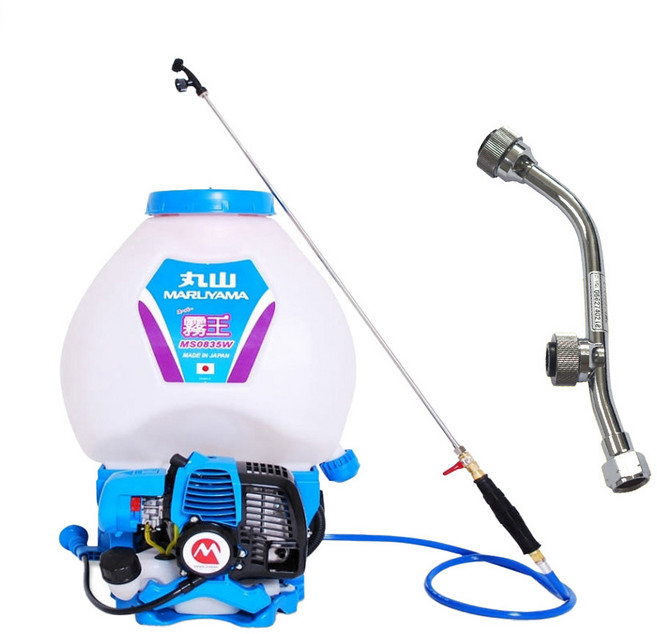 마루야마 일본 내수용 25L 동력 분무기 BIGM 0835W 2행정 엔진 분무기 동력 비료 살포기 농약 분무기, 흰색, 1개