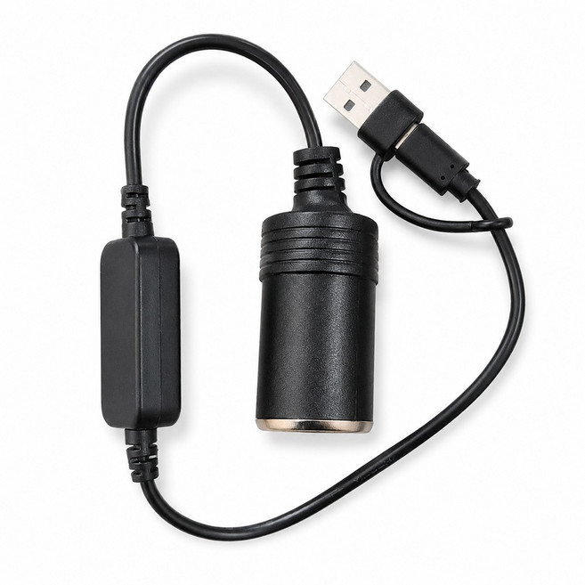 라크 시거잭 변환기 USB 어댑터, 1개, 2구