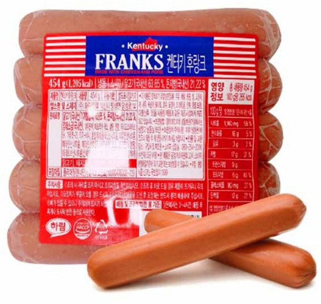 하림 켄터키 후랑크 454g, 3개