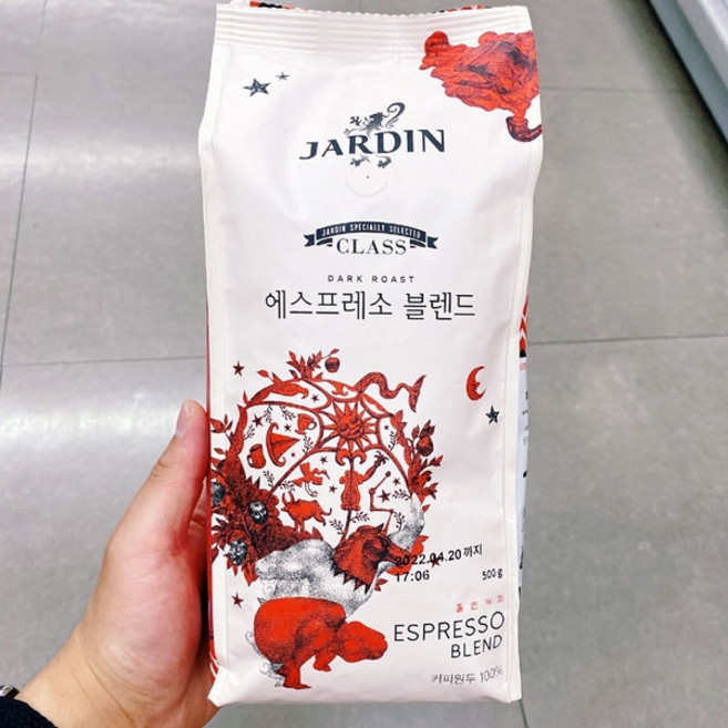 쟈뎅 클래스 에스프레소 홀빈, 상세 설명 참조, 500g, 1개