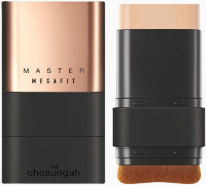 CHOSUNGAH 無暇絲絨雙頭粉底棒, 02 SAND BEIGE, 1個