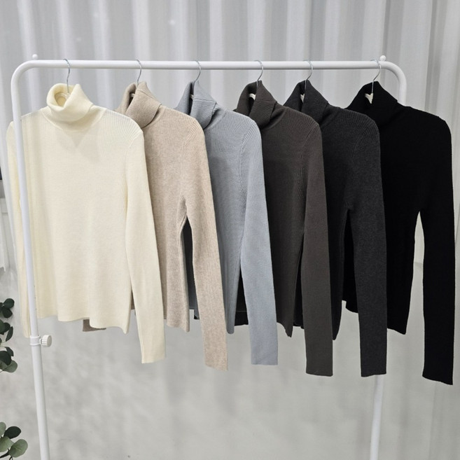 모다밍글 여성 목폴라 니트 터틀넥 MM50936