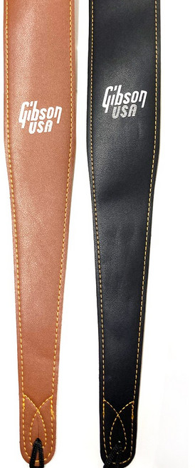 깁슨(Gibson) 가죽 기타 스트랩 어깨끈 멜빵 Basic, 브라운, 1개