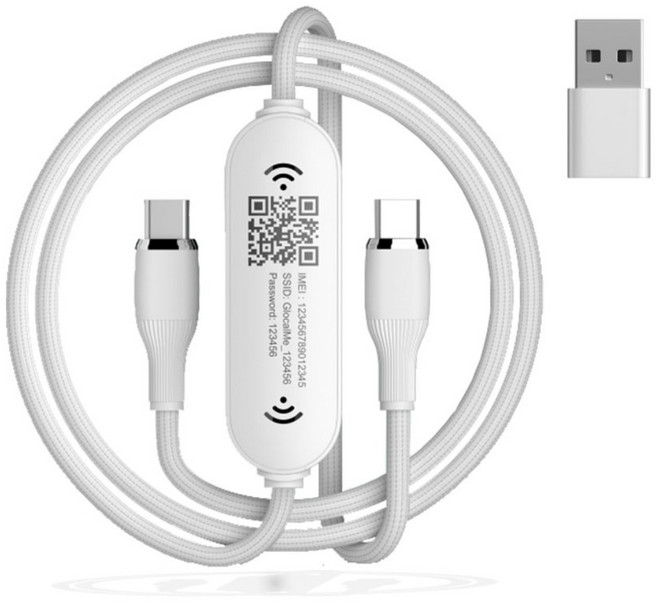 글로컬미 유니코드(UniCord) LTE 라우터 USB 고속충전 데이터전송 C타입 케이블 (포켓와이파이 차량용와이파이 모바일에그), 1개, 글로컬미 유니코드
