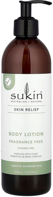 수킨 스킨 릴리프 바디 로션 민감성 및 자극받은 피부용 무향 500ml (16.91 fl oz) SKN-01066 - 쿠팡