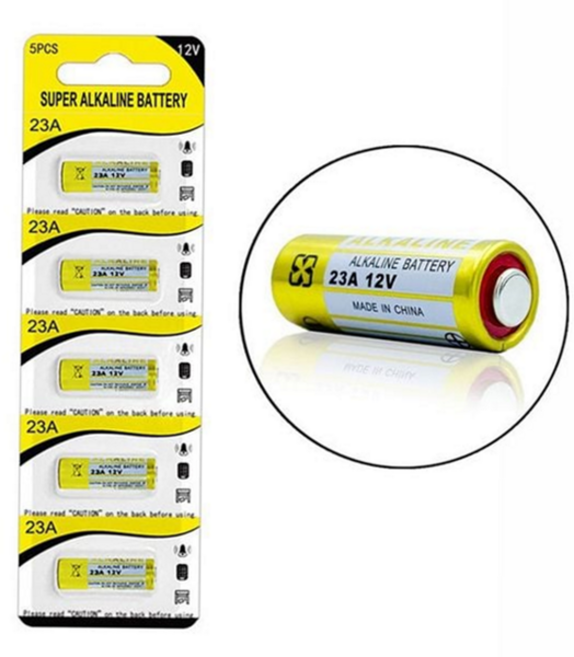 12v 건전지 리모컨 도어락 알카라인 23a 건전지 긴수명 묶음 5개 전동차 호출기 배터리 카메라 초인종