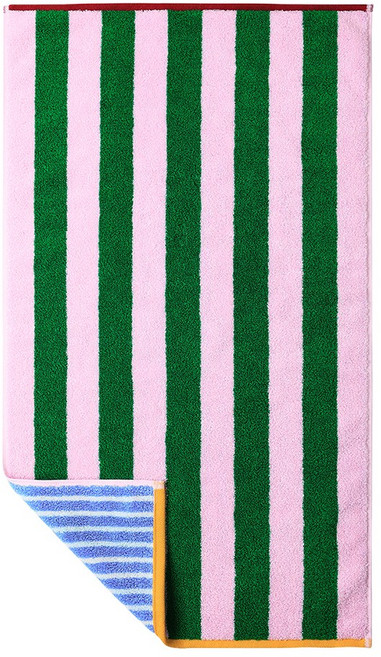 [키리키리리빙] 무형광 스트라이프 양면 수피마 수건 6종, 워터멜론, 1개