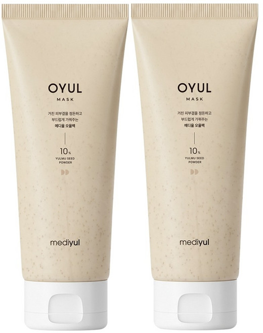 메디율 율무팩 미백 워시오프팩 모공 피지 기미 피지흡착 모공축소 피지제거 진정 수분 곡물 팩, 2개, 1개입
