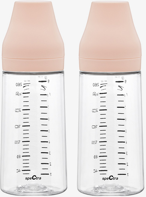 스펙트라 올셋 PA 젖병 260ml [1+1] / 노꼭지 젖병 2개 구성 / 젖꼭지 미포함
