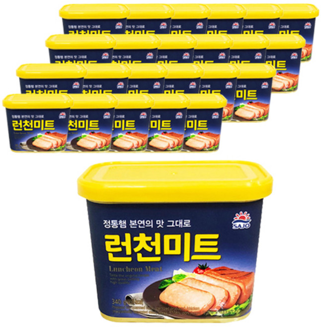 SAJO 午餐肉 罐頭 340克 24入, 340g, 24個