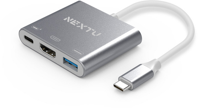 넥스트유 C타입 3in1 4K UHD 멀티 컨버터, 상세페이지 참조, 1개
