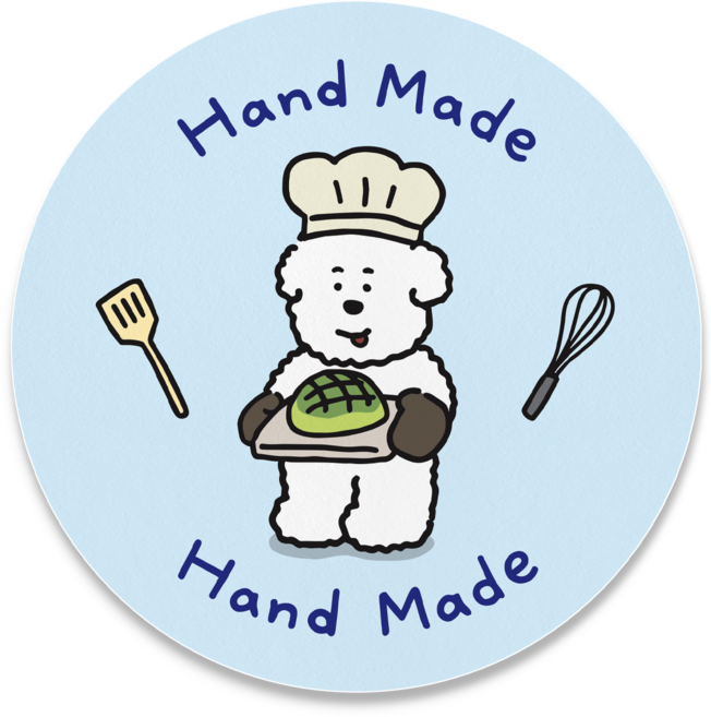 [강력 접착] 나날잡화점 핸드메이드 스티커, 100개, 파란색